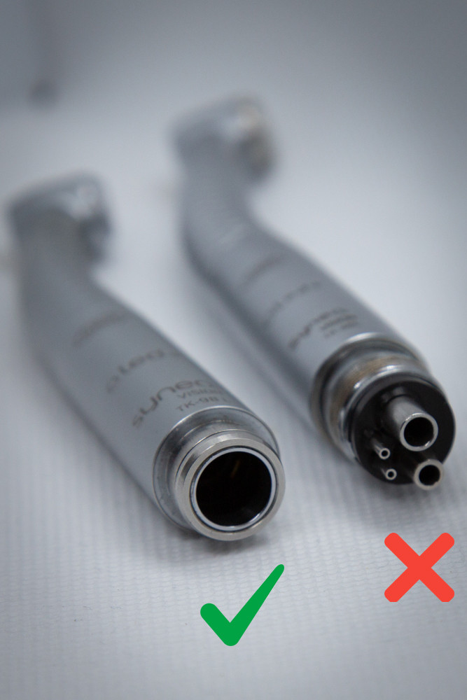 Eredeti és hamis W&H csatlakozás és sorozat összehasonlítása